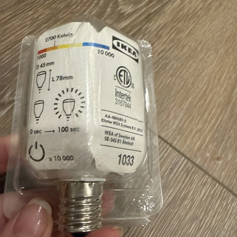 Ikea Sparsam Bulb 7 Watt E17 Light New Model 800.876.69‎ Spec 21633